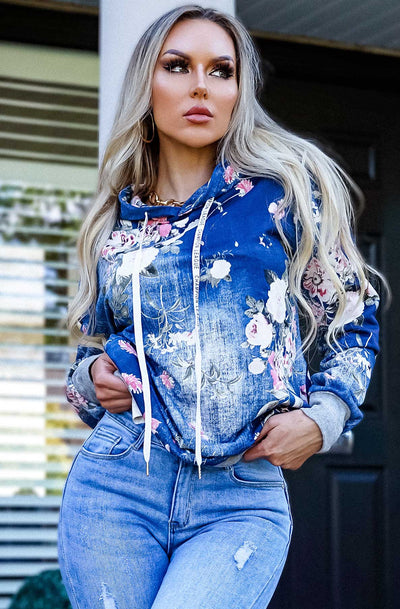 Floral Hooded Top - Angelic Belle